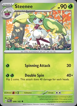 Steenee 009/182 Uncommon – Paradox Rift Pokémon card