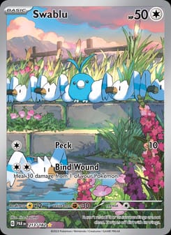 Swablu 213/182 Illustration Rare – Paradox Rift Pokémon card
