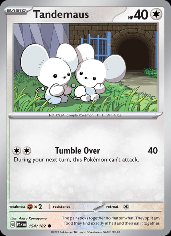 Tandemaus 154/182 Paradox Rift Pokémon card