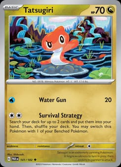 Tatsugiri 141/182 Uncommon – Paradox Rift Pokémon card