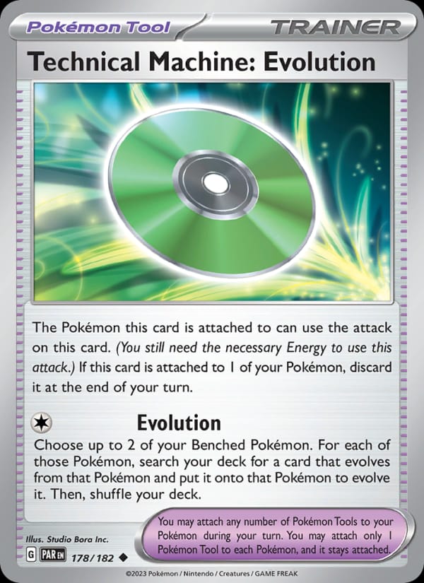 Technical Machine: Evolution 178/182 Paradox Rift Pokémon card