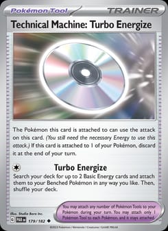 Technical Machine: Turbo Energize 179/182 Uncommon – Paradox Rift Pokémon card