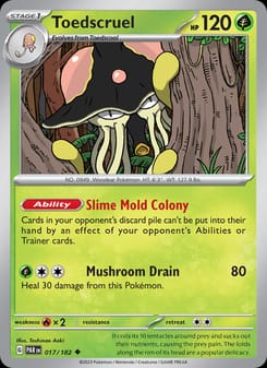 Toedscruel 017/182 Uncommon – Paradox Rift Pokémon card