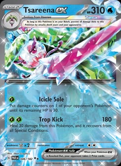 Tsareena ex 046/182 Double Rare – Paradox Rift Pokémon card