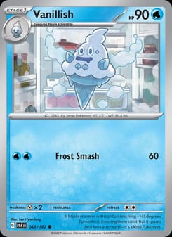 Vanillish 044/182 Common – Paradox Rift Pokémon card