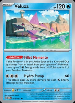 Veluza 054/182 Uncommon – Paradox Rift Pokémon card