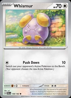 Whismur 148/182 Common – Paradox Rift Pokémon card