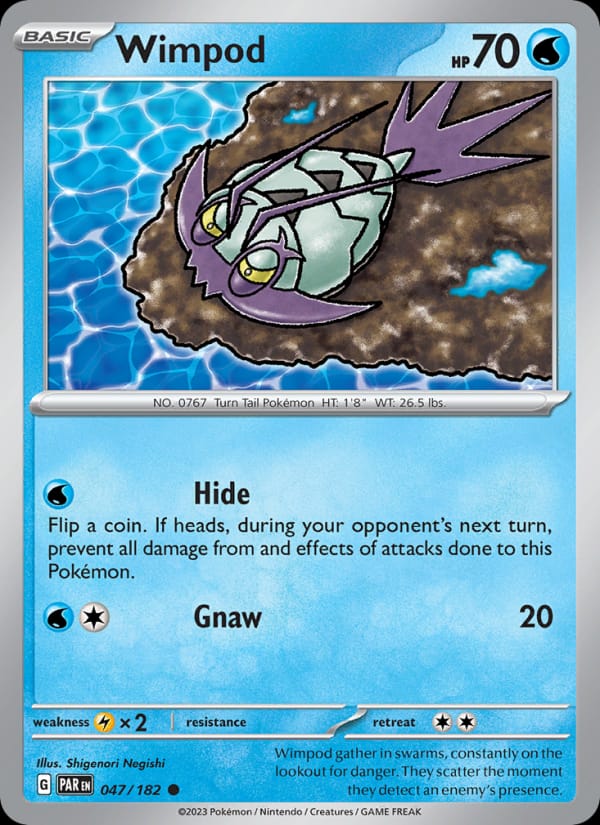 Wimpod 047/182 Paradox Rift Pokémon card