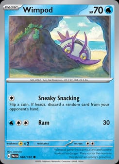 Wimpod 048/182 Common – Paradox Rift Pokémon card