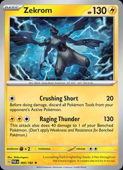 Zekrom 066/182 Rare – Paradox Rift Pokémon card