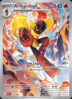 Armarouge 086/084 Illustration Rare – Pitch Black Pokémon card