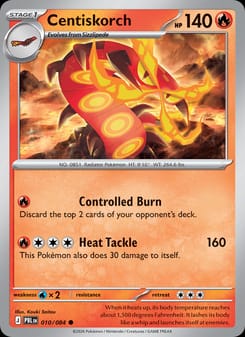 Centiskorch 010/084 Common – Pitch Black Pokémon card