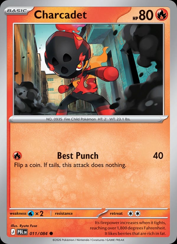 Charcadet 011/084 Pitch Black Pokémon card