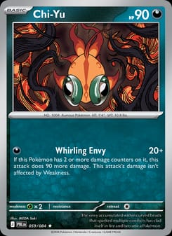 Chi-Yu 059/084 Rare – Pitch Black Pokémon card