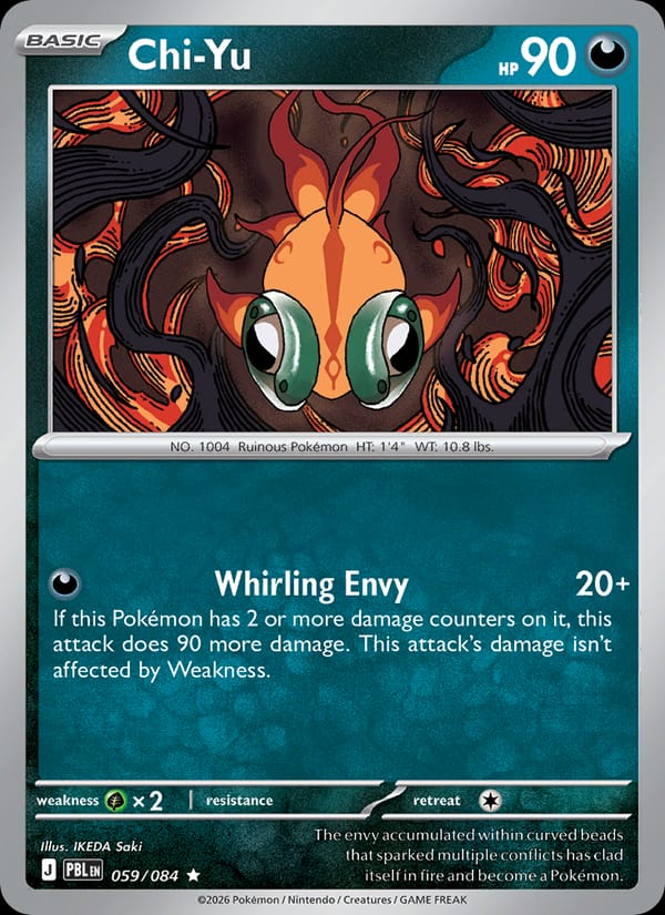 Chi-Yu 059/084 Pitch Black Pokémon card