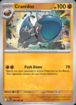 Cranidos 044/084 Common – Pitch Black Pokémon card