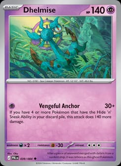 Dhelmise 039/084 Uncommon – Pitch Black Pokémon card