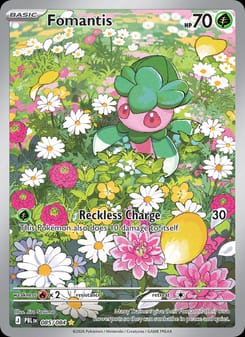 Fomantis 085/084 Illustration Rare – Pitch Black Pokémon card