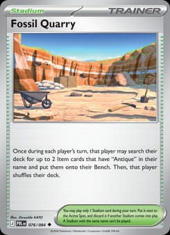 Fossil Quarry 076/084 Uncommon – Pitch Black Pokémon card