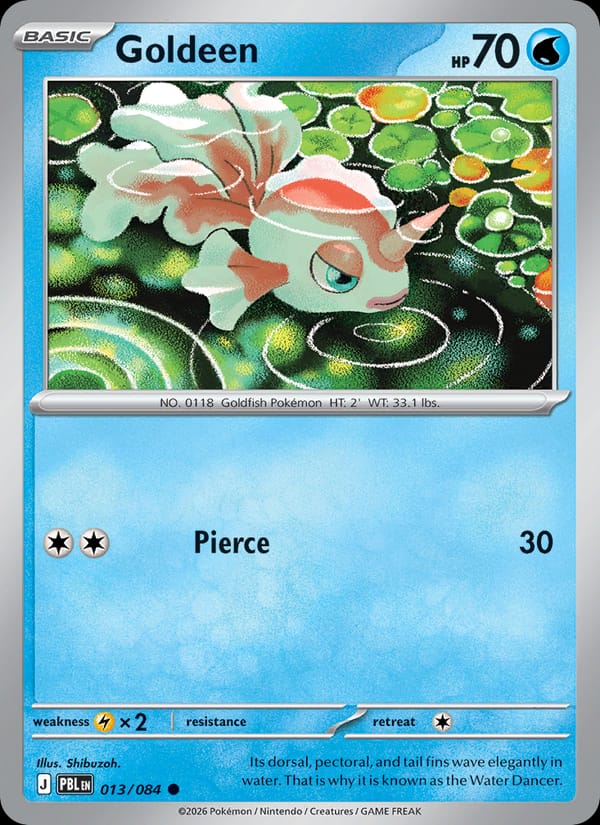 Goldeen 013/084 Pitch Black Pokémon card