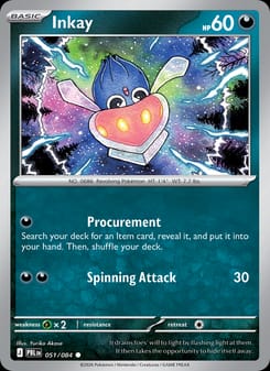 Inkay 051/084 Common – Pitch Black Pokémon card