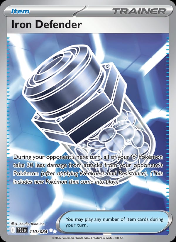 Iron Defender 110/084 Pitch Black Pokémon card