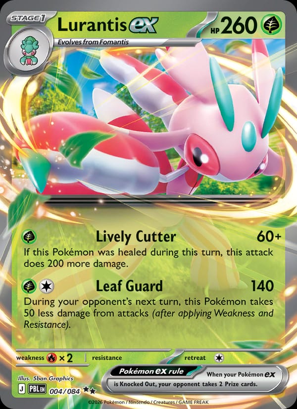 Lurantis ex 004/084 Pitch Black Pokémon card