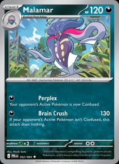 Malamar 052/084 Uncommon – Pitch Black Pokémon card