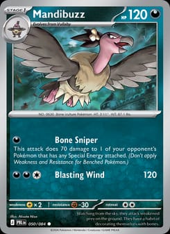 Mandibuzz 050/084 Common – Pitch Black Pokémon card
