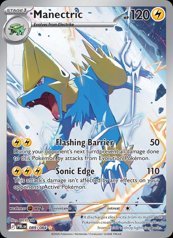 Manectric 089/084 Pitch Black Pokémon card