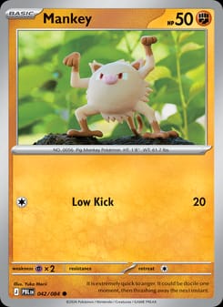 Mankey 042/084 Common – Pitch Black Pokémon card