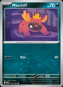 Maschiff 057/084 Common – Pitch Black Pokémon card