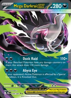 Mega Darkrai ex 048/084 Double Rare – Pitch Black Pokémon card