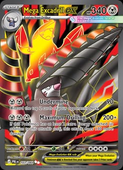 Mega Excadrill ex 103/084 Ultra Rare – Pitch Black Pokémon card