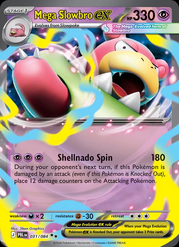 Mega Slowbro ex 031/084 Pitch Black Pokémon card