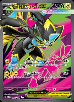 Mega Zeraora ex 098/084 Ultra Rare – Pitch Black Pokémon card