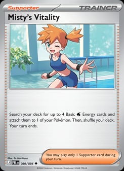 Misty's Vitality 080/084 Uncommon – Pitch Black Pokémon card