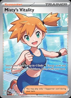 Misty's Vitality 111/084 Ultra Rare – Pitch Black Pokémon card