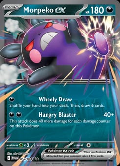 Morpeko ex 055/084 Double Rare – Pitch Black Pokémon card