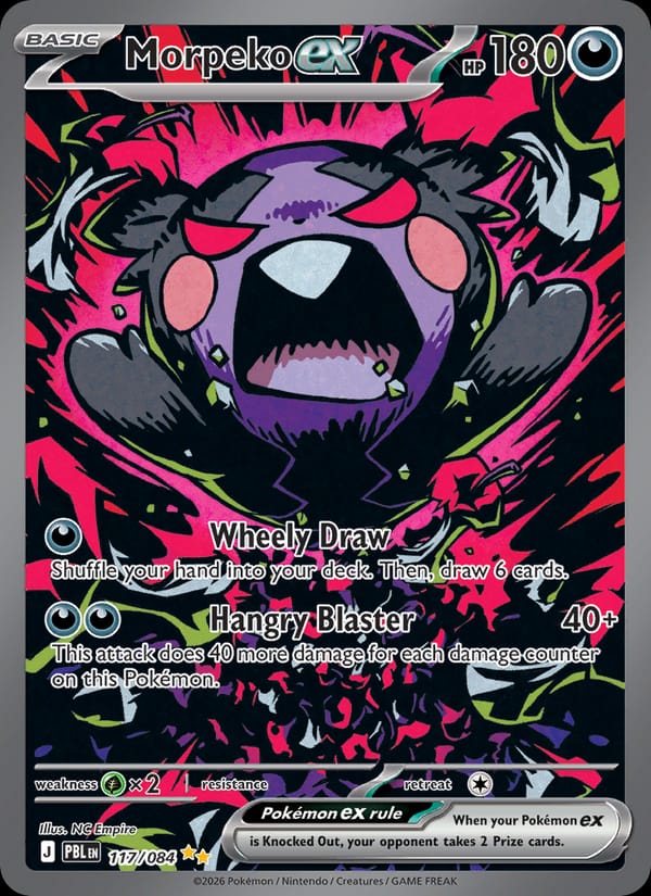 Morpeko ex 117/084 Pitch Black Pokémon card