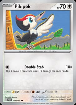 Pikipek 066/084 Common – Pitch Black Pokémon card