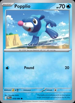 Popplio 018/084 Common – Pitch Black Pokémon card