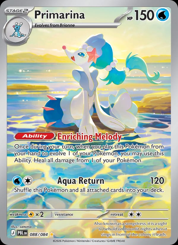 Primarina 088/084 Pitch Black Pokémon card