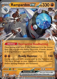 Rampardos ex 045/084 Double Rare – Pitch Black Pokémon card