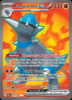 Rampardos ex 100/084 Ultra Rare – Pitch Black Pokémon card
