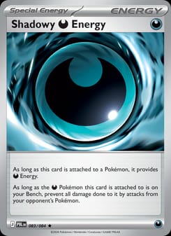 Shadowy Darkness Energy 083/084 Rare – Pitch Black Pokémon card