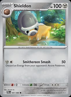 Shieldon 061/084 Common – Pitch Black Pokémon card