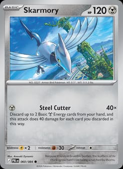 Skarmory 060/084 Common – Pitch Black Pokémon card