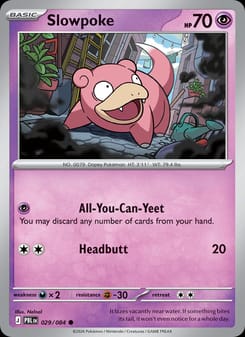 Slowpoke 029/084 Common – Pitch Black Pokémon card