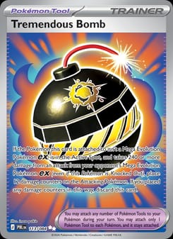 Tremendous Bomb 113/084 Ultra Rare – Pitch Black Pokémon card